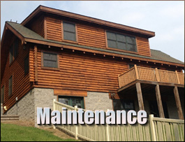  Cedar Falls, North Carolina Log Home Maintenance
